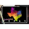 thumbnail image 3 of Fredericksburg, Texas, State Abstract Watercolor, Black Background (12x18 Wall Art Poster, Room Decor), 3 of 3
