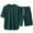 Green, variant on Ohufall Men's Plus Size Outfits 2 Pieces Set Fashion Casual Short Sleeve Crewneck Shirts and Shorts Summer Loose Comfy Tracksuits