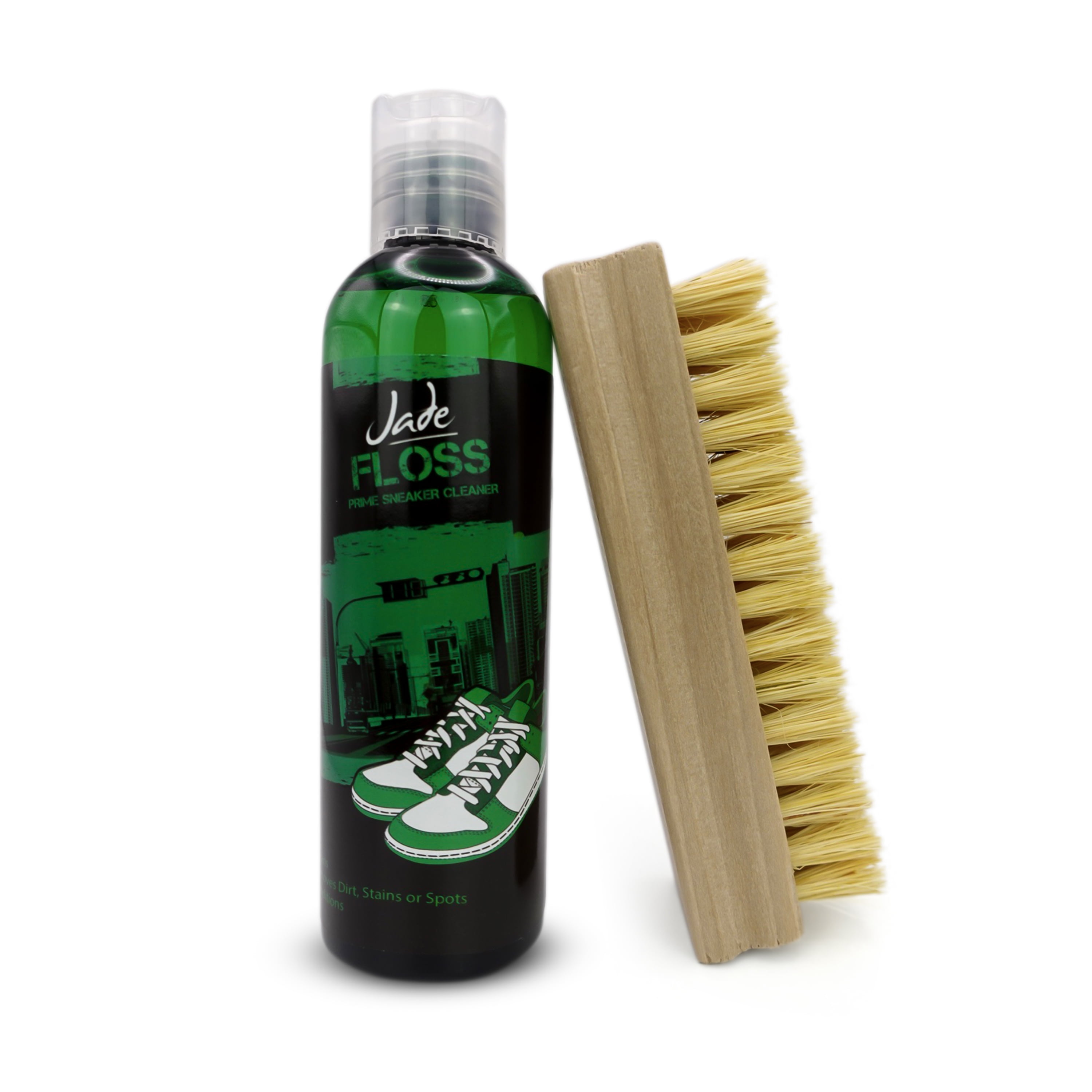 Jade Floss Fabric Cleaner Conditioner Bottle kit for Athletic Shoes