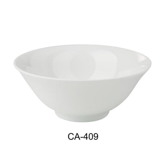 Yanco CA-409 Cambria 8.5 x 3.5 in. Ramen Bowl, Bright White - 45 oz - China - Pack of 12
