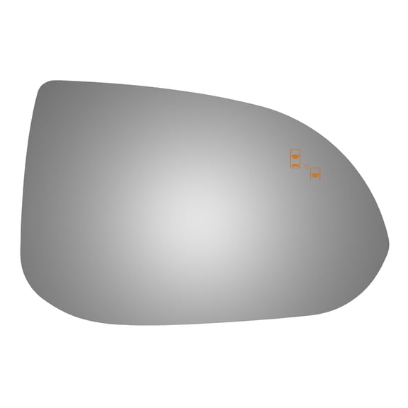 Convex Passenger Side Replacement Mirror Glass For 2017-2018 GENESIS G90 W/O Baking Plate