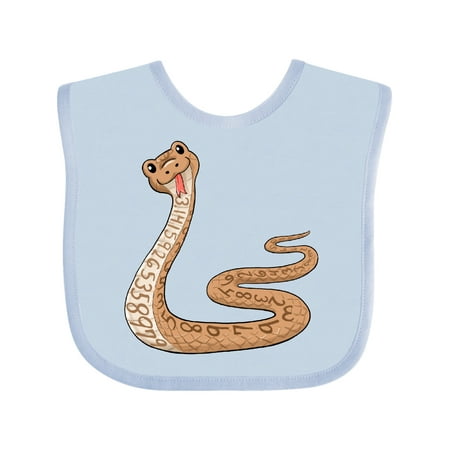

Inktastic Pi-thon Pi Day Python Pun Snake Gift Baby Boy or Baby Girl Bib