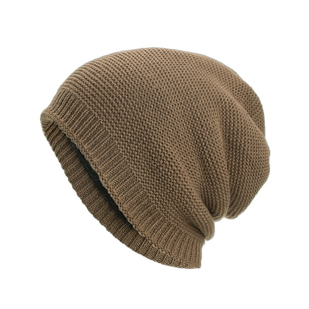 Gorro de invierno para hombre con capucha de terciopelo, edición cálida y ligera, gorro de lana de punto, gorro de poliéster para hombre.