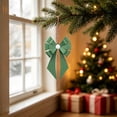 thumbnail image 4 of Christmas Decorations, Metal Bow Christmas Ornament, Christmas Party Decorations, Christmas Bow, for Xmas Tree, Home, Party, Holiday Christmas Decorations, 4 of 7