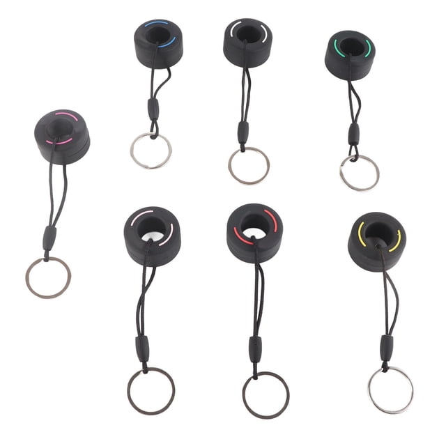Car Tire Keychain, 7 Colors Cool Looking Automotive Tire Keyring Soft Rubber PVC for Travelling
