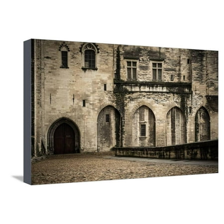Palais Des Papes in Avignon, France Stretched Canvas Print Wall Art By NejroN