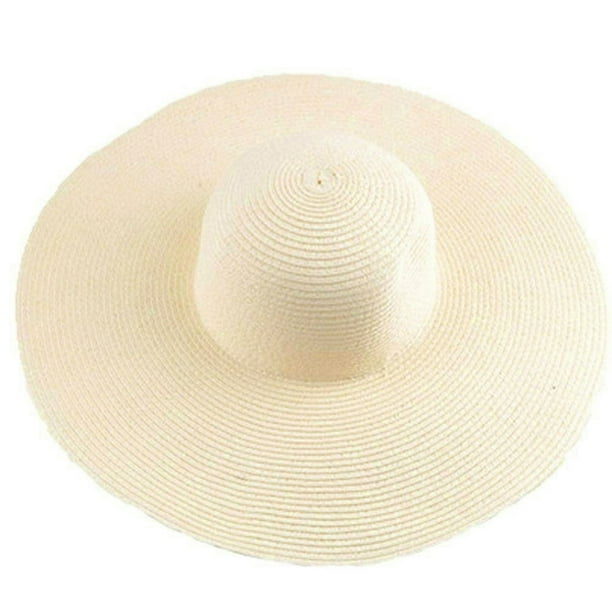 Women's Sunvisor Hat Wide Rim Summer Hat Foldable Rollup Beach Hat
