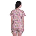 thumbnail image 4 of Moomaya Printed Tees Shorts Pajamas Set For Women Sleepwear Pjs For Girls, 4 of 6