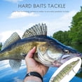 thumbnail image 4 of 12,5 cm 20g realista multiarticulado 8 segmentos Lucio Muskie señuelo de pesca Swimbait Crankbait cebo duro anzuelo aparejo verde militar, 4 of 5