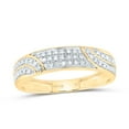 thumbnail image 2 of 14Kt Yellow Gold 5/8 Ctw Natural Diamond Fashion Heart Trio Set, Womens Size: 8 / Mens Size: 12, 2 of 3