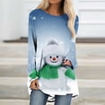thumbnail image 2 of Aoochasliy Pullover for Women Valentine's Day Christmas Women Sweatshirts Casual Round Neck Loose Blouses Printing Shirts, 2 of 5