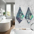 thumbnail image 3 of Dreamtimes Towels Set of 2 Art Owl Forest Print for Bathroom Kitchen Travel 16×28 inch, Cotton Bath Towels Lightweight Quickdry for Bathroom Ktichen Travel SPA Gym, 3 of 7