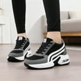thumbnail image 3 of Women's Platform Sneakers Wedges  Lace Up Shoes Increase Fashion Sneakers for Womens Girls, 3 of 6