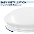 thumbnail image 3 of Luxrite 11 Inch LED Flush Mount Ceiling Light, 20W, 5 CCT Color Selectable, 1500 Lumens, Dimmable, Damp Rated, ETL Listed, 3 of 7