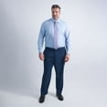 thumbnail image 3 of Big & Tall Haggar® Smart Wash® Classic Fit Solid Dress Shirt Color: Medium Grey Size: 18.5 36/7B, 3 of 4