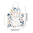 thumbnail image 3 of BAOPAI Easter Bunny Print Apron for Kitchen Cooking and Festive Parties Made from Soft Durable and Breathable Polyester Material for Festive Decorations, 3 of 6