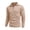 Khaki, variant on Abomasnow Men's Quarter Zip Pullover Tops Lightweight Long Sleeve Stand Collar Sweaters S-3XL