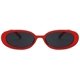 thumbnail image 2 of Mini Vintage Retro Extra Estrecho Oval Redondo Flaco Ojo de gato Gafas de sol Clout Goggles Xemadio LRWJ469-6, 2 of 5