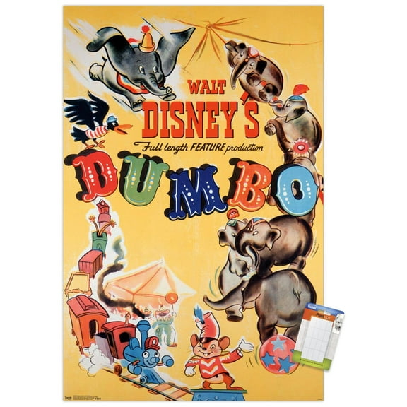 Disney Dumbo - Classic One Sheet Wall Poster, 22.375" x 34"