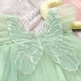 thumbnail image 5 of Toddler Girls' Dresses Fly Sleeve Butterfly Tulle Lace Dance Party Princess Dresses Clothes for Girls Size 6-7T, 5 of 5