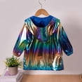 thumbnail image 6 of Kiijoy Toddler Boys Lightweight Metallic Windbreaker Zip Up Hooded Jacket, Sizes 4-5, 6 of 8