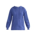 thumbnail image 5 of Time and Tru Women's Mixed Media Waffle Hoodie, Sizes XS-XXXL, 5 of 5