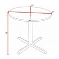 thumbnail image 4 of Regency Cain 42 in. Round Breakroom Table- Neo Walnut & 4 M Stack Chairs- Grey, 4 of 10