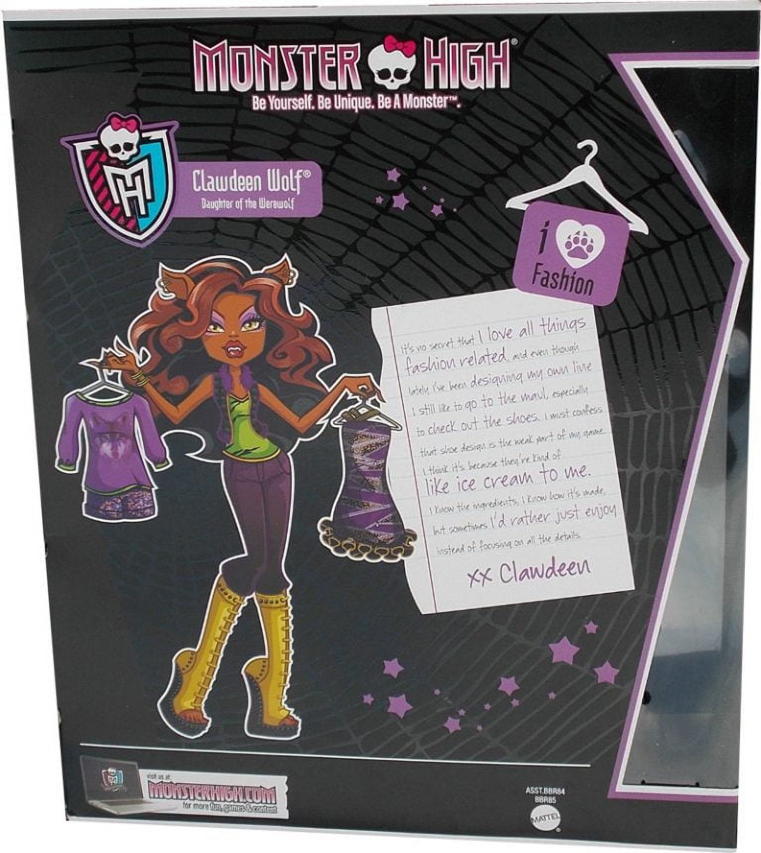 Monster High I Love Fashion Clawdeen Wolf Doll