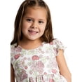 thumbnail image 5 of Monica + Andy Organic Cotton Short Sleeve Let’s Dance Dress + Legging Set, Sizes 12-18M to 5T, 5 of 7