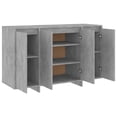 thumbnail image 5 of vidaXL Sideboard Concrete Grey 120x41x75 cm Engineered Wood, 5 of 5