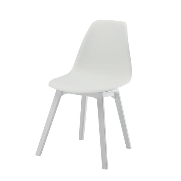 Yuna White Polypropylene Dining Chair set of 2
