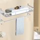 thumbnail image 4 of Toallero plegable Toallero de baño montado en la pared acabado gris moderno, 4 of 5
