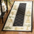 thumbnail image 3 of SAFAVIEH Chelsea Imani Paradise Lovers Wool Runner Rug, Black/Ivory, 2'6" x 6', 3 of 6