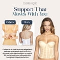 thumbnail image 5 of Dominique Annabel Strapless Lace Longline Bridal Bra #7749 - Plunge Front, Detachable Garters -Lingerie for Women, 5 of 6
