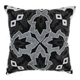thumbnail image 2 of Blazing Needles 20-inch Symmetrical Floral Beaded Throw Pillow, 2 of 3
