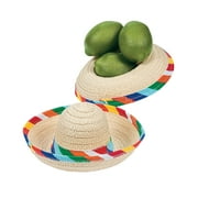 Mini Tabletop Sombrero - Party Decor - 12 Pieces