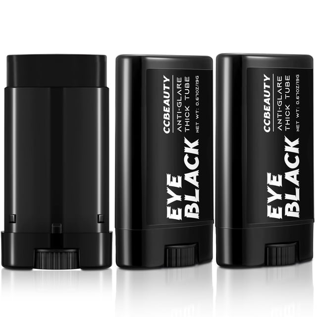 Pintura corporal CCBeauty Eye Black Stick, paquete de 3 unidades, resistente al sudor