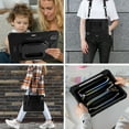 thumbnail image 5 of Rugged Case for Apple Pro 11 Inch 2024, Heavy Duty Shockproof Kickstand Handle Design with Shoulder Strap Kids Friendly Drop Protection Case for iPad Pro 11 M4 2024, Black, 5 of 5