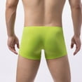 thumbnail image 4 of Men's Underwear Boxer Briefs Ice Silk Mesh Solid Quick Dry Boxers Shorts Comfortable Underwear Green L, 4 of 8