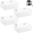 thumbnail image 1 of Metal Slatwall Baskets and Bins Set Hanging Storage Baskets for PVC Slatwall Mounted Accessories Storage Display on Garage, 1 of 6