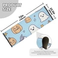 thumbnail image 5 of Yayeee Runner Rug for Bedroom 2'x6' Machine Washable Hallway Non Slip Mat, Blue Halloween Ghosts, 5 of 8