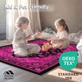 thumbnail image 4 of ODIKA 5'x7' Machine Washable Non-Slip Area Rug, Vivid Bow Aesthetic Delight High Traffic Rug, Pink, 11427, 4 of 7