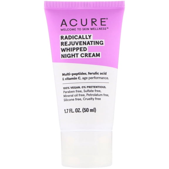 Acure - Whipped Night Cream - Radically Rejuvenating - 1.7 Fl Oz.