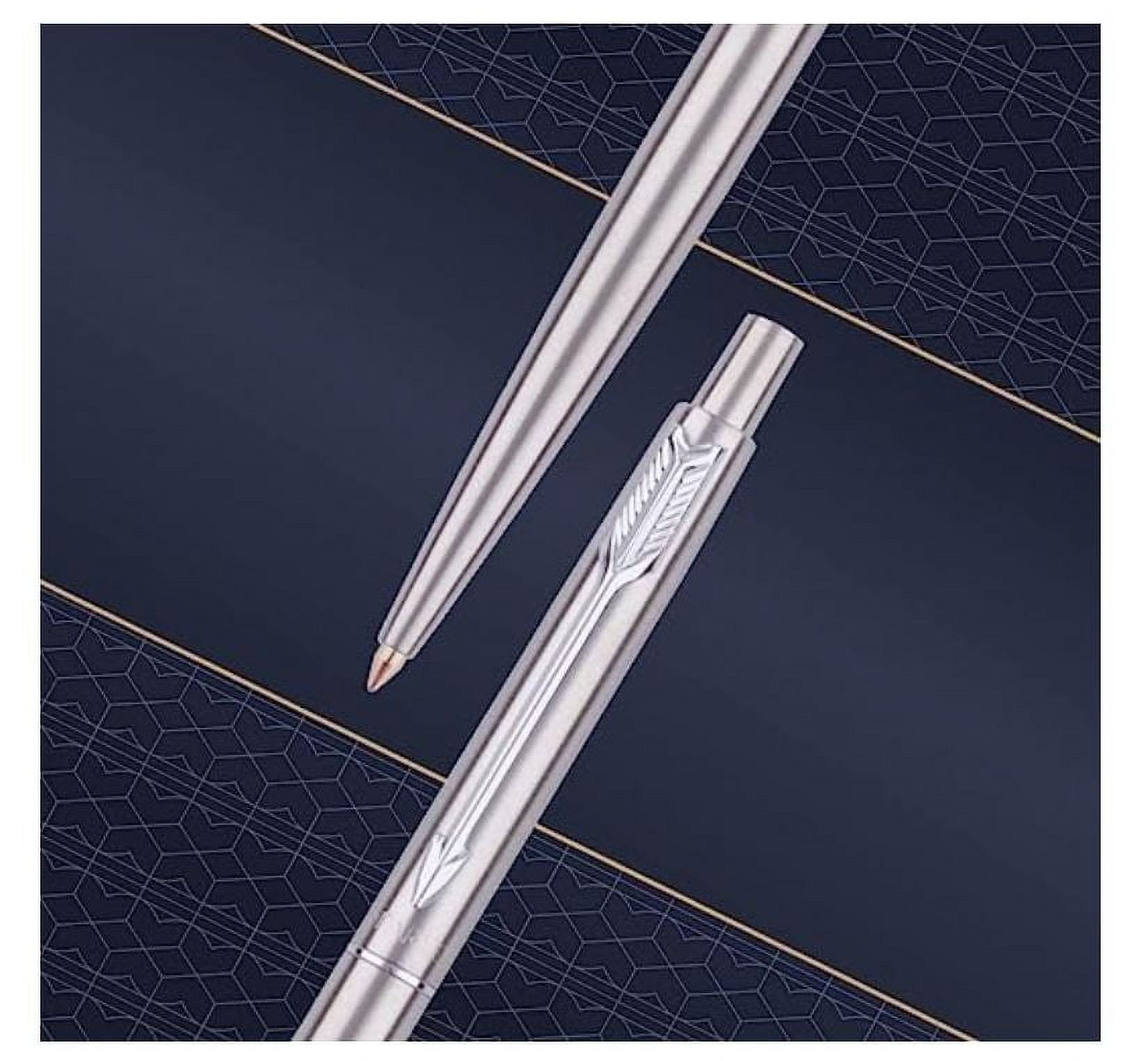 Parker Classic Stainless Steel CT Ball Pen Pack of 2 Set