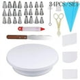 thumbnail image 2 of Kit versátil para decorar tartas, materiales aptos para uso alimentario, mangas pasteleras para accesorios de repostería y boquillas para glaseado (violeta), 2 of 3