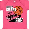 thumbnail image 4 of Inktastic Little Sister and Biggest Fan Basketball Player Girls Baby Bodysuit, 4 of 5