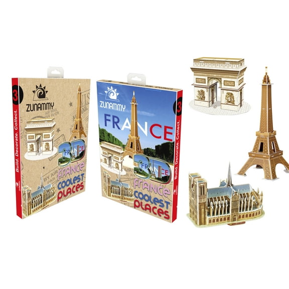 Zunammy France Travel - 3D Puzzle Pop up Model