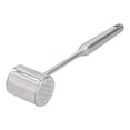 thumbnail image 4 of Meat Mallet Tenderizer Stainless Steel Hand Held Manual Anti Rust Steak Meat Pounder for Home Restaurants, 4 of 7