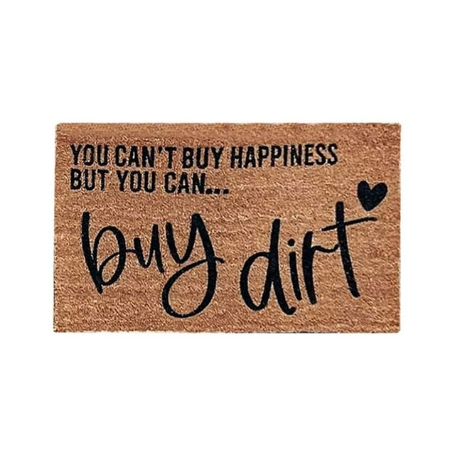 Welcome Entrance Door Mat Fall Welcome Doormat Pumpkin Doormat Natural Coconut Coir Mat For Holiday Decoration Entrance Porch Outdoor Thick and Non-Skid Machine Washable Kitchen Mat