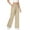 Khaki, variant on Women's Wide Leg Sweatpants, Loose Fit High Waist Joggers, Elastic Waistband Casual Pants with Pockets, Straight Leg Lounge Pants, Comfortable Athletic Wear, 2025 Fall Fashion Black L